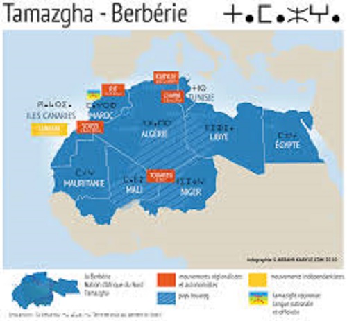 Carte géographique de Tamazgha. PH/DR