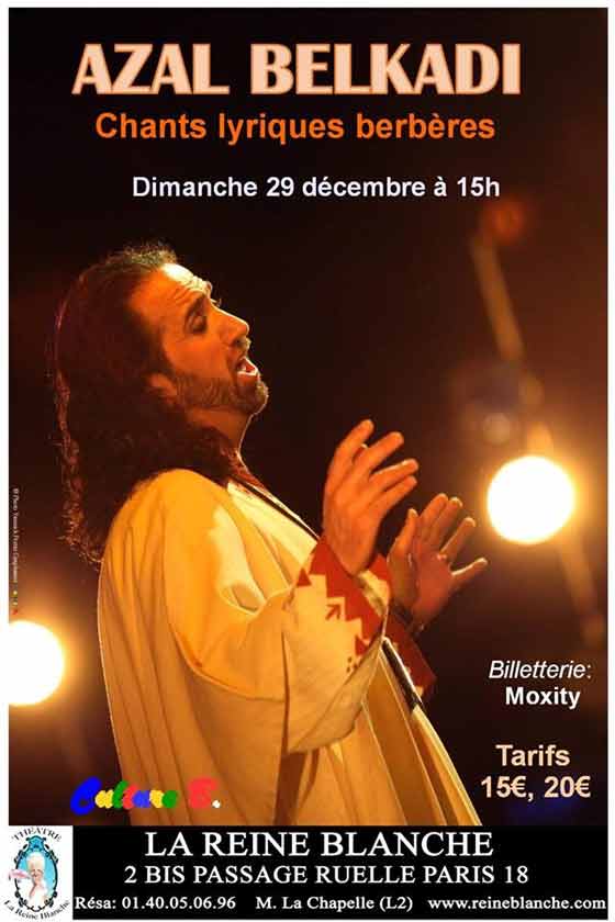 Azal Belkadi : un spectacle exceptionnel à ne pas manquer à Paris, le dimanche 29 décembre à 15h