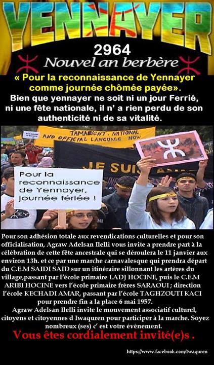 Célébration de Yennayer: Agraw Adelsan Ilelli organise une marche carnavalesque le 11 janvier