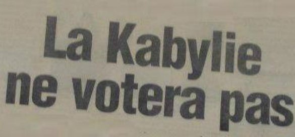 Campagne électorale en Algérie « La presse interdite de mentionner le sigle du MAK »