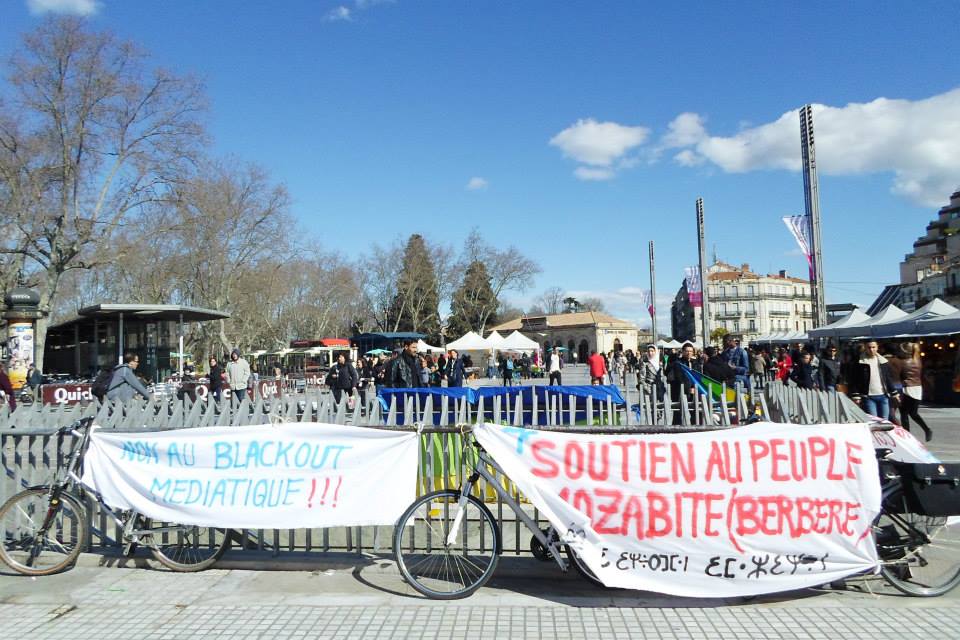 Soutien au peuple mozabite : rassemblement devant le Consulat d'Algérie à Montpellier