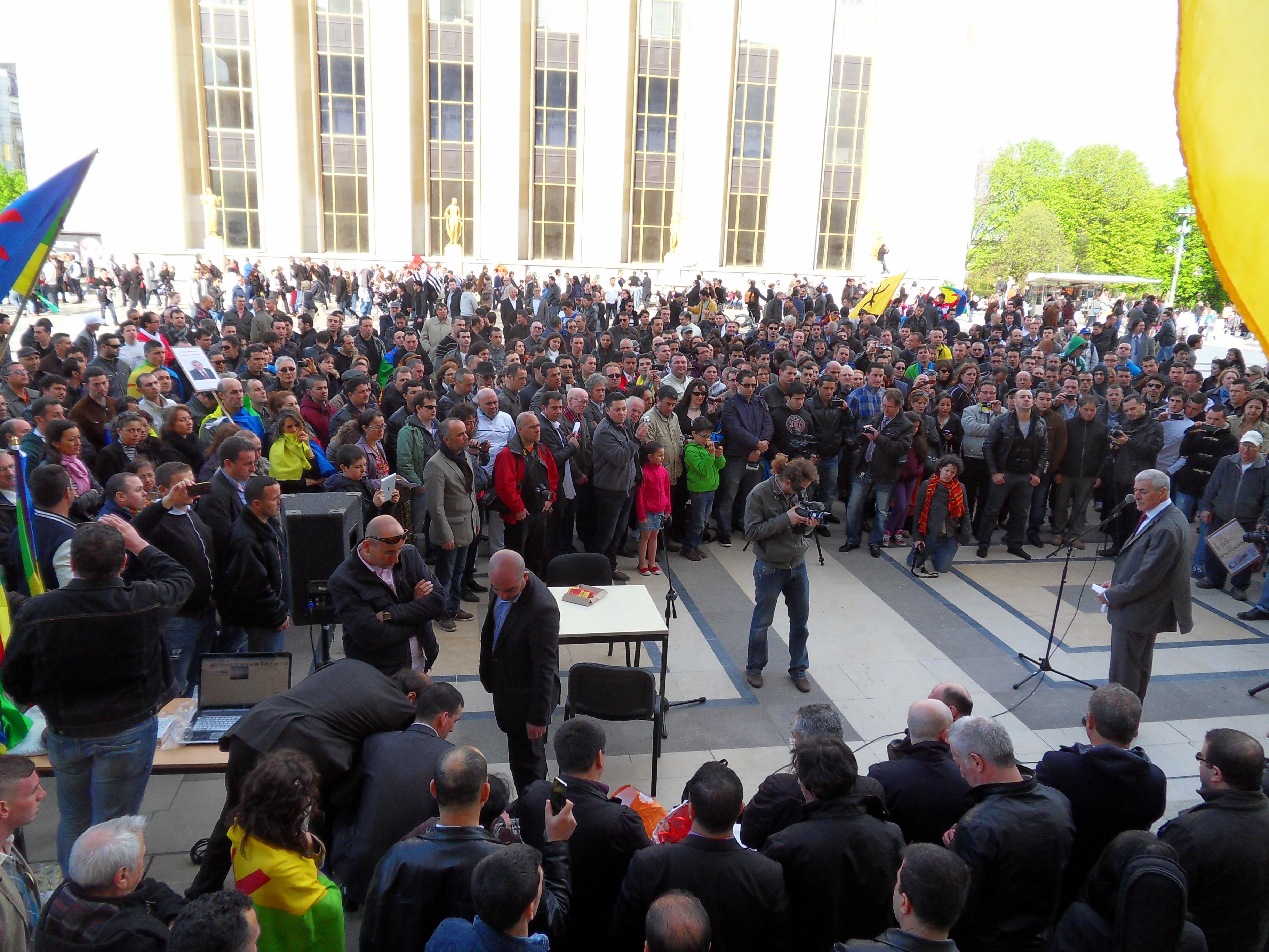 Le rassemblement du 20 avril 2013 au Trocadéro ( PH/D)