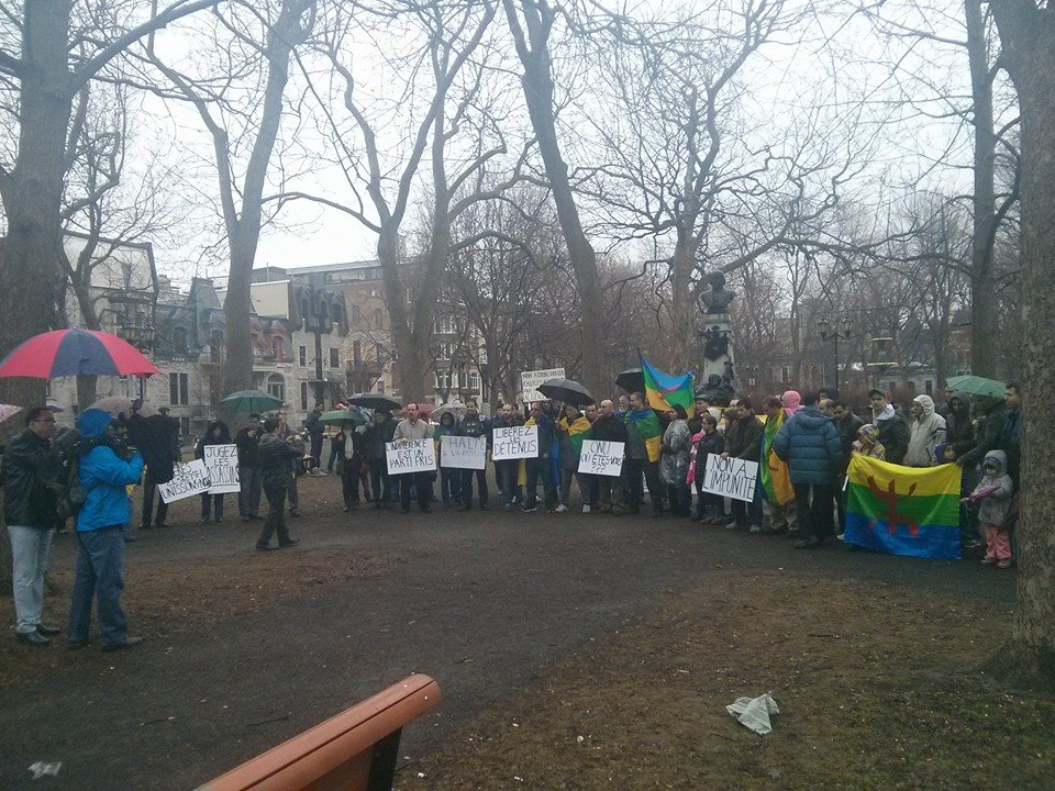 Rassemblement à Montréal pour dénoncer la violence de l'État algerien en Kabylie