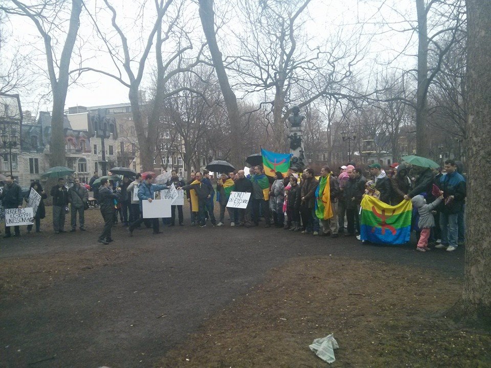Rassemblement à Montréal pour dénoncer la violence de l'État algerien en Kabylie