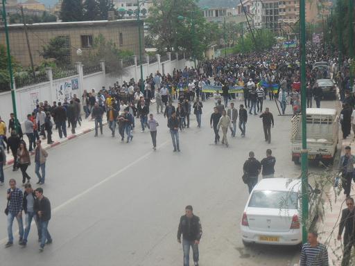 Aucun policier pour encadrer la marche. PH/DR