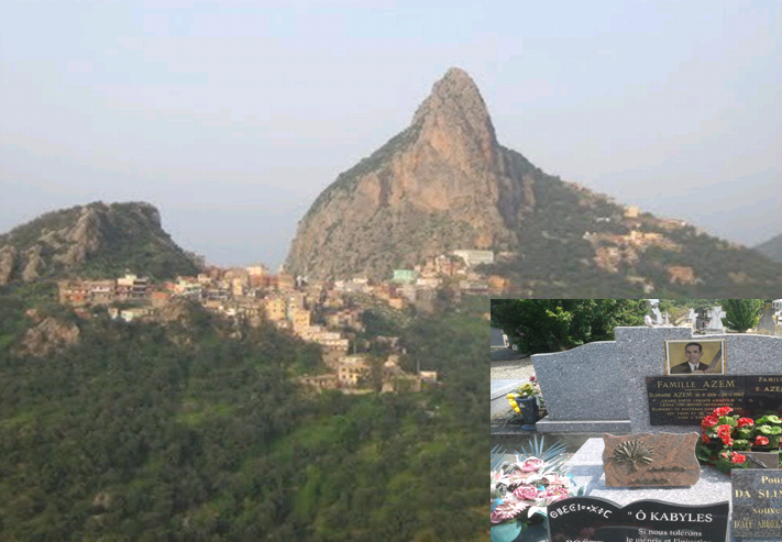 Le village projette de rapatrier de France la dépouille de Slimane Azem pour l'enterrer "chez lui" dans son village sur la terre de ses ancêtres mais l’Etat raciste d’Alger a d’autres projets pour les terres de la famille Azem : y implanter des brigades de gendarmerie ! (PH/DR)