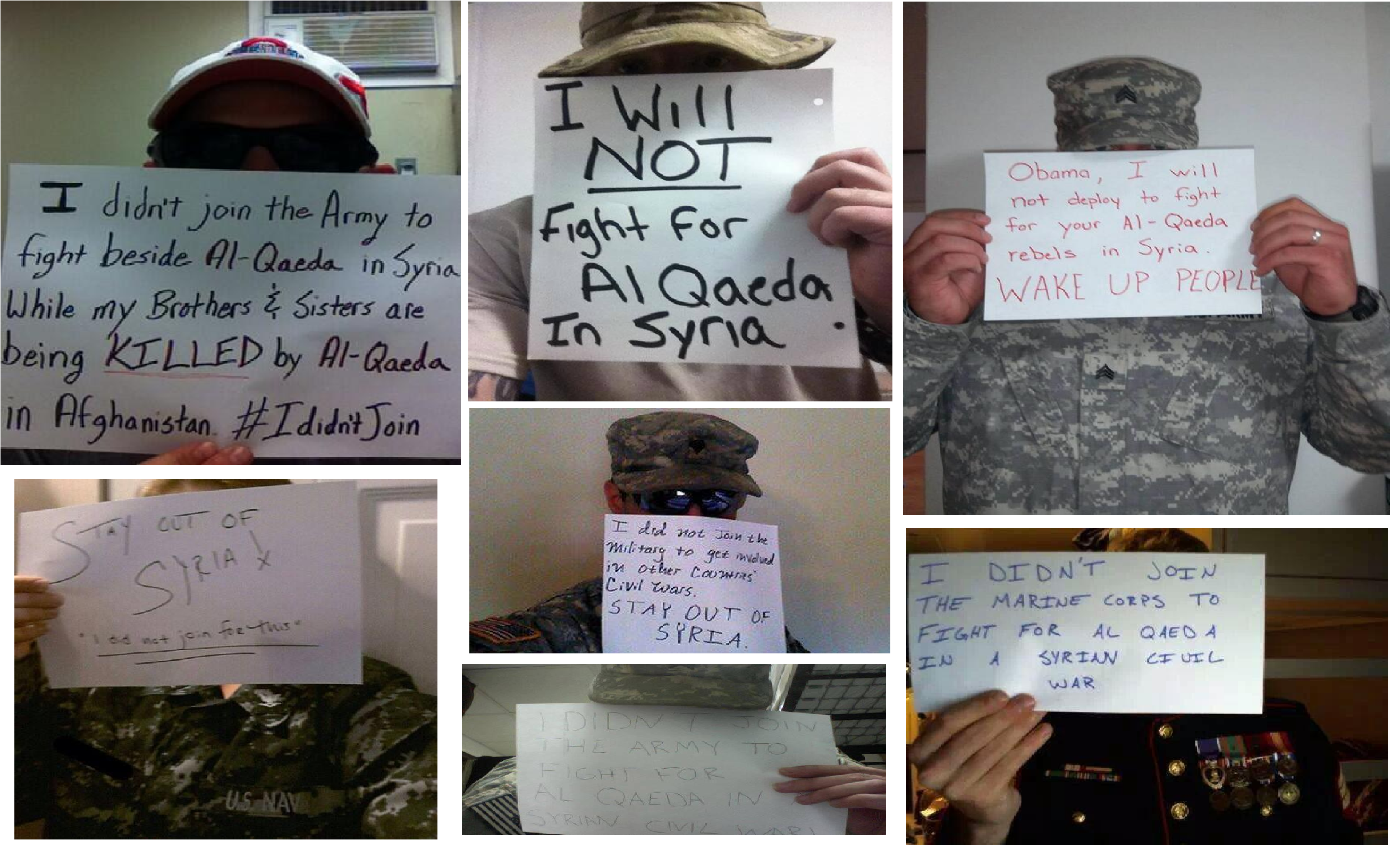 Révolte militaire américaine contre la décision d’Obama de «soutenir Al-Qaïda en Syrie», c'est à dire "La rébellion syrienne"