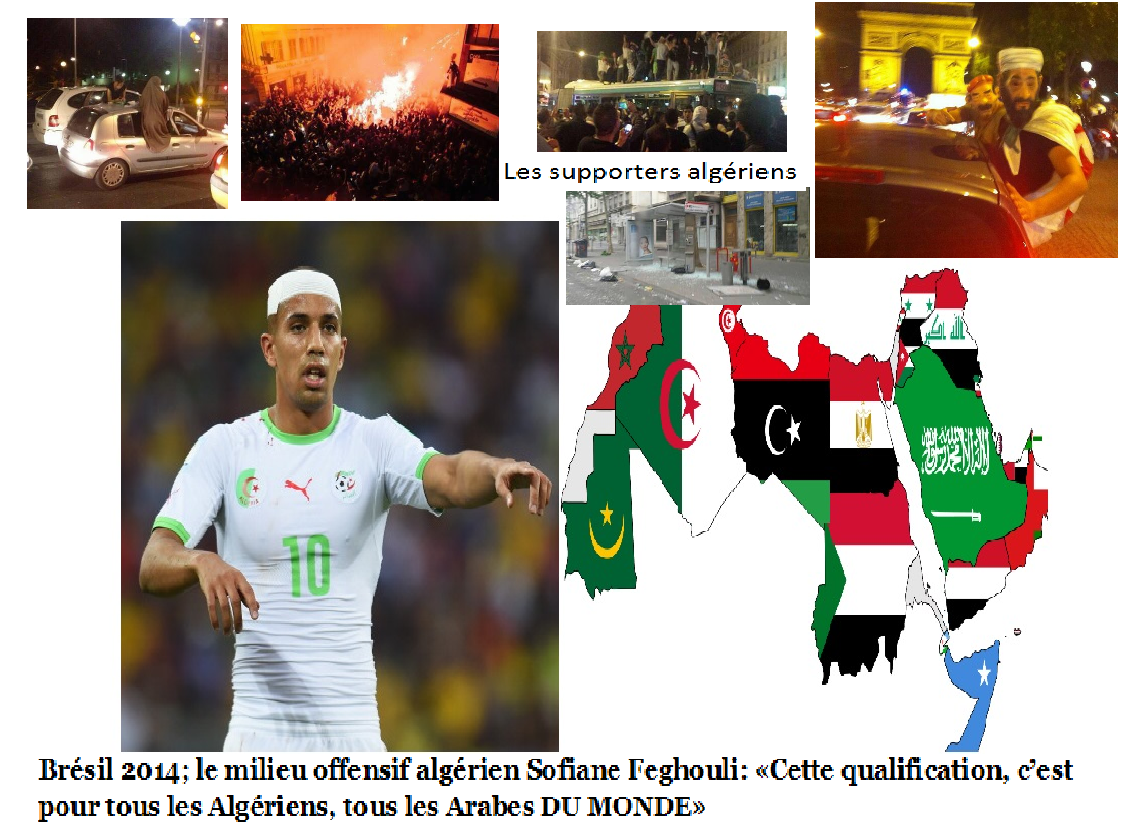 Brésil 2014 / le milieu offensif algérien Sofiane Feghouli: «Cette qualification, c’est pour tous les Algériens, tous les Arabes DU MONDE»