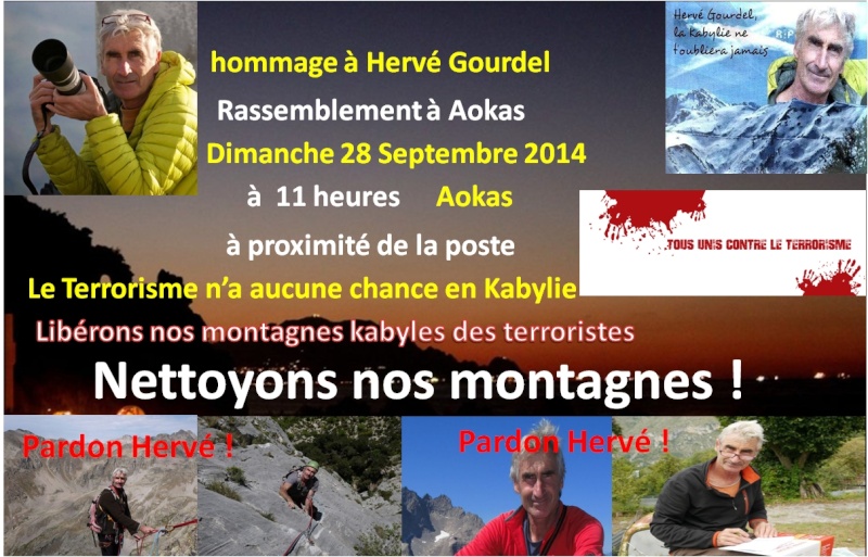 Awqas : rassemblement en hommage à Hervé Gourdel (Photos)
