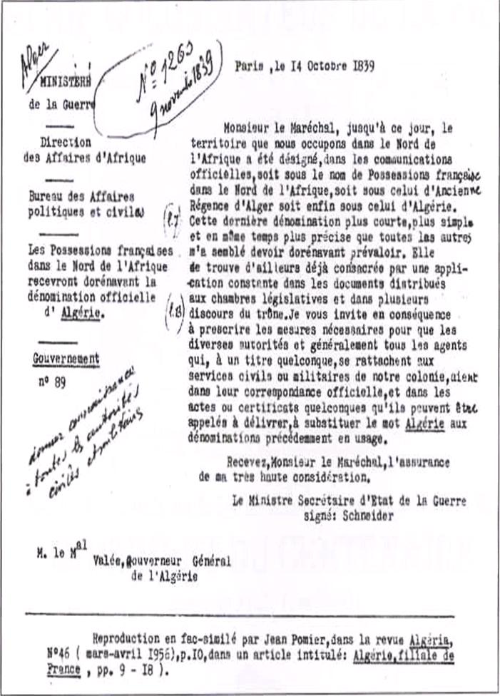 En 1839, lorsque la France inventa l’Algérie, la Kabylie était "encore" indépendante.