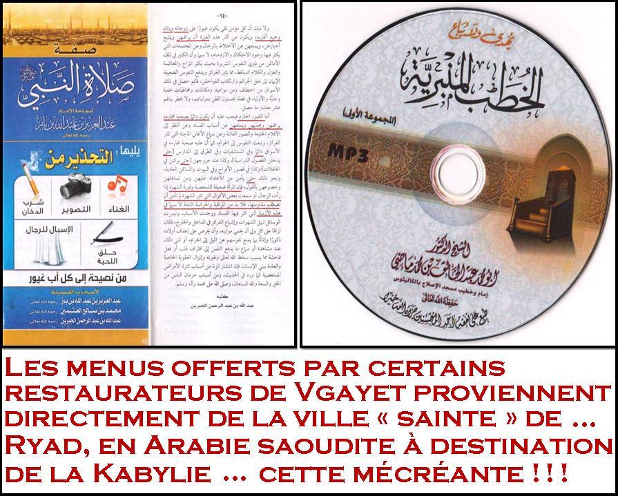 Les menus offerts par certains restaurateurs de Vgayet proviennent directement de la ville « sainte » de … Ryad