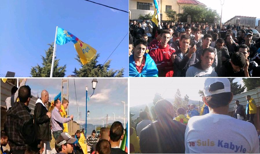 VGAYET / Levée du drapeau kabyle réussie, au nez et à la barbe de la sous-préfecture algérienne de Chemini