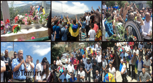 La Kabylie a honoré son martyr « Ameziane Mehenni » : Lever du drapeau kabyle à Maraghna, Tizit et Tizi Bbuccen, marche réprimée à Iɛeẓẓugen