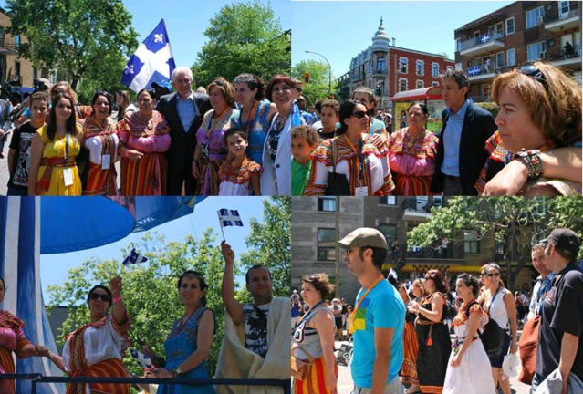 Les Kabyles de la grande région de Montréal à la fête Nationale du Québec.