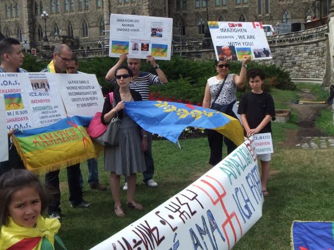 Rassemblement des Amazighs devant  la colline parlementaire à Ottawa: Halte aux violences faites au M’zab !
