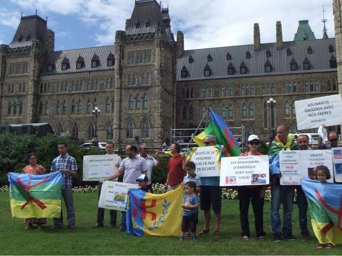 Rassemblement des Amazighs devant  la colline parlementaire à Ottawa: Halte aux violences faites au M’zab !