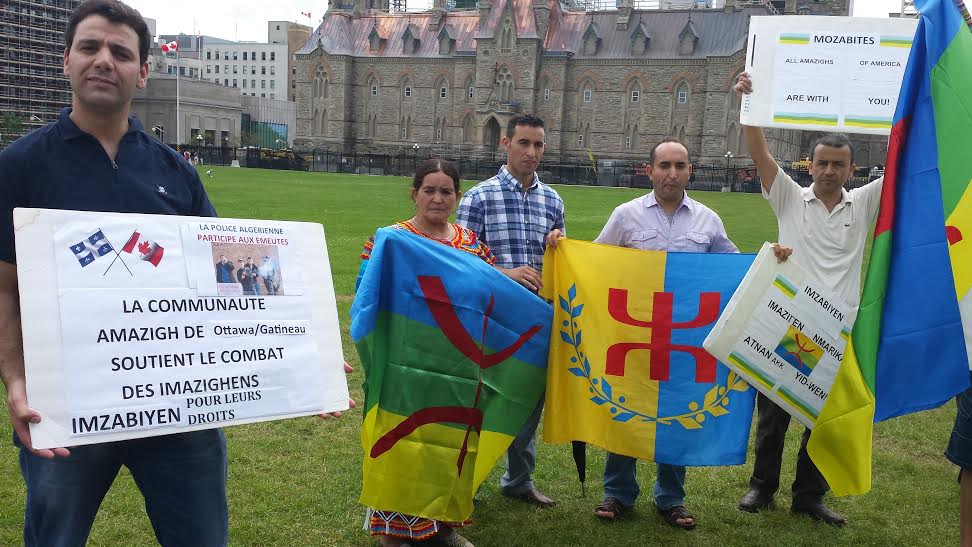 Rassemblement des Amazighs devant  la colline parlementaire à Ottawa: Halte aux violences faites au M’zab !