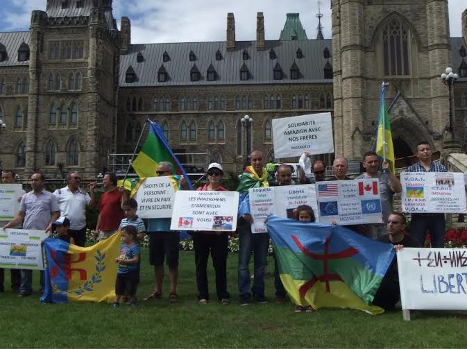Rassemblement des Amazighs devant  la colline parlementaire à Ottawa: Halte aux violences faites au M’zab !