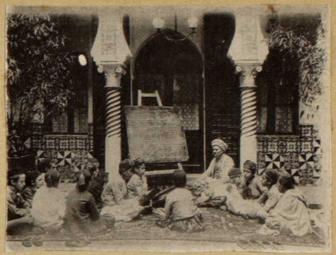 Les écoles coraniques étaient encouragées par le colon français, ici entre 1893 et 1897