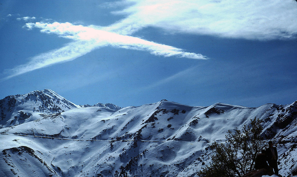 Kabylie : Vue sur les sommets du Djurjura enneigés au printemps (PH/DR)