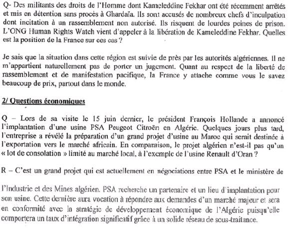 Petit manuel de langue de bois franco-algérienne à l'intention de Gérard, président du Sénat français