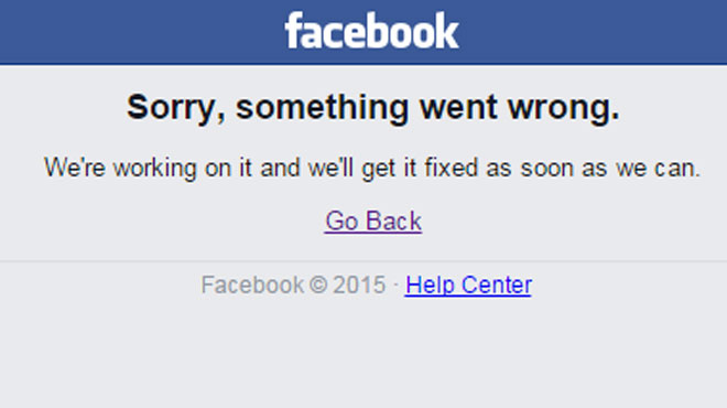 Facebook : Panne majeure globale ce lundi (Actualisé)