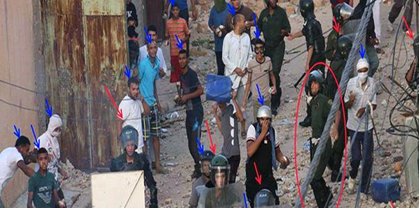 Ghardaia, juillet 2015, lors d'un raid conjoint Châambas-Gendarmerie algérienne à l'assaut des Mozabites ( PH/ Amazighsnews)