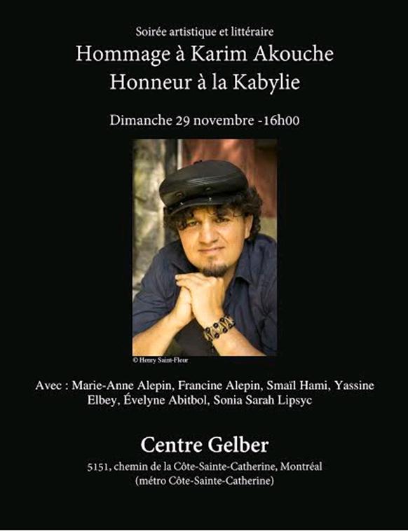 L'écrivain kabyle Karim Akouche honoré à Montréal 