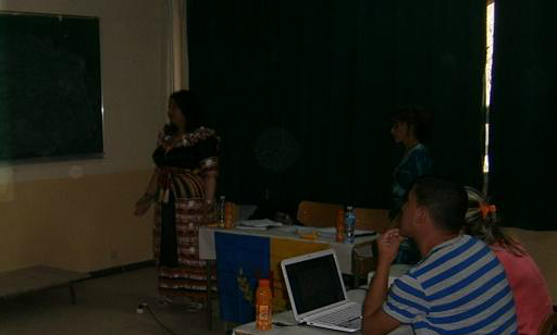 Mémoire de master présenté avec le drapeau kabyle (PH/DR)