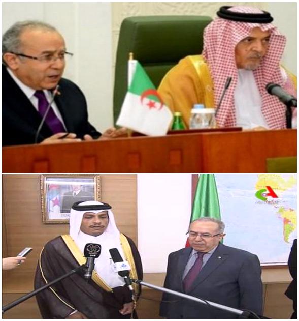 M. Lamamra, ministre algérien "d'origine kabyle" avec ses frères et homologues "arabes" du Qatar et de l'Arabie saoudite (PH/DR)