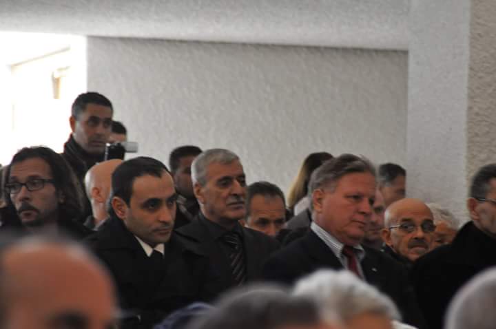 Ferhat Mehenni a rendu hommage à Hocine Ait Ahmed à Lausanne, ce mardi 29/12/2015 (PH/DR)