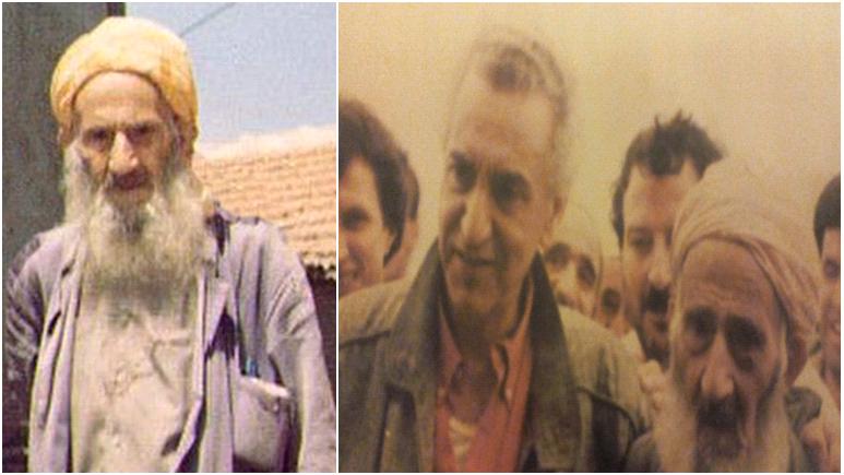 Dda Salem, le vieux maquisard, membre fondateur de l'Etoile Nord africaine. Sur la photo de droite en compagnie de Hocine Ait-Ahmed (PH/B.A-A)