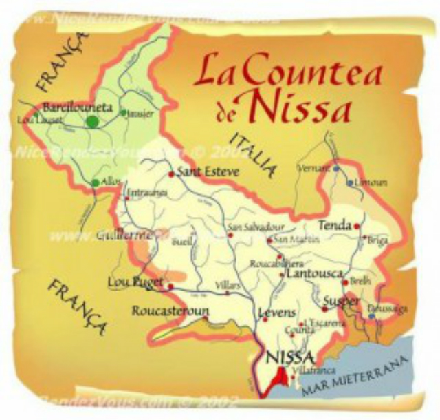 Situation géographique du Comté de Nice (PH/DR)