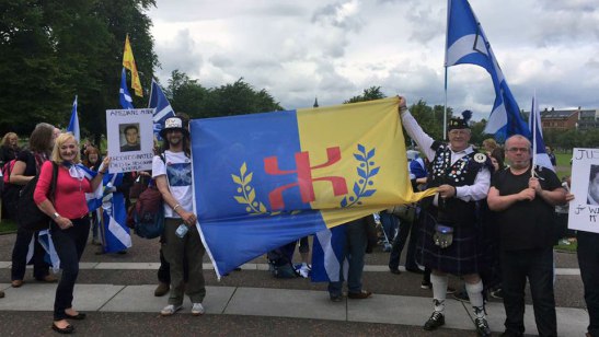 Message du Dr. Mairead Tagg, membre du parti national écossais au 3ème Congrès du MAK : " Free Kabylie and free Scotland forever"