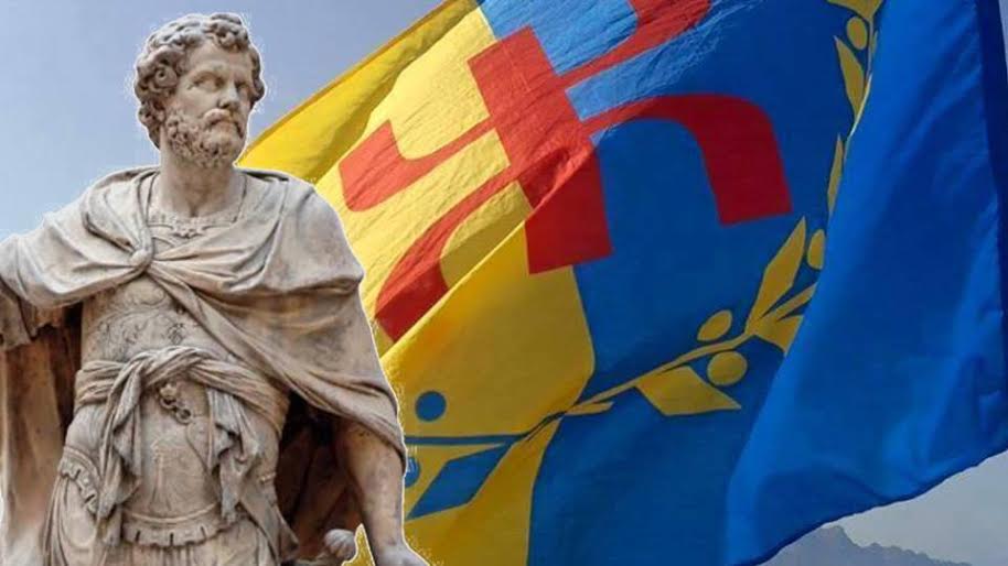 Septime Sévère dont l'origine nord-africaine (actuelle Libye) et son ascension au titre d'Empereur de Rome témoigne de la prospérité toujours possible de l'Afrique, pour peu qu'elle en prenne conscience.