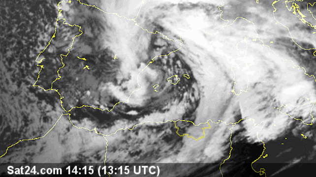 Carte météorlogique Infra-rouge du 29/12/2014 à 21h30 (PH/Meteo-Kabylie)