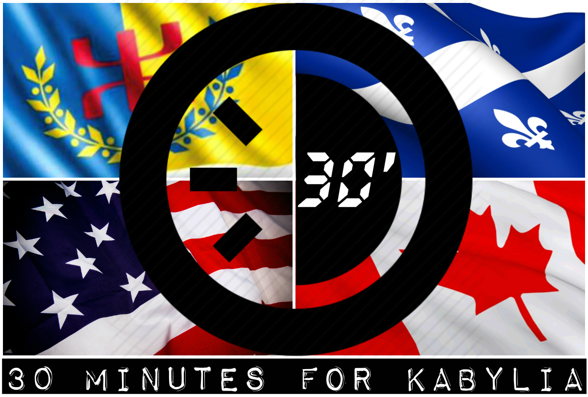 Amérique du Nord : Opération « 30 minutes pour la Kabylie » au bénéfice de la Kabylie