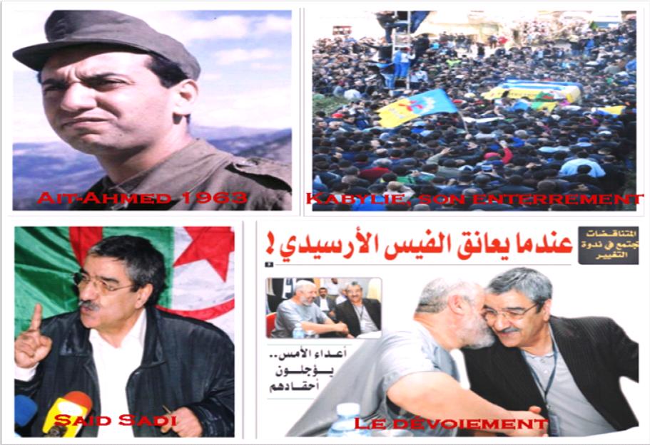 Ait-Ahmed banni , Said Sadi roulé dans la farine, dévoyé. (PH/DR)