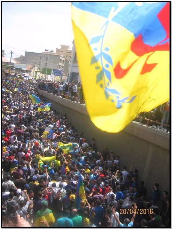 20 avril 2016 : Le triomphe du MAK  ou « l’acte fondateur d’un troisième printemps, celui de la liberté du peule kabyle »
