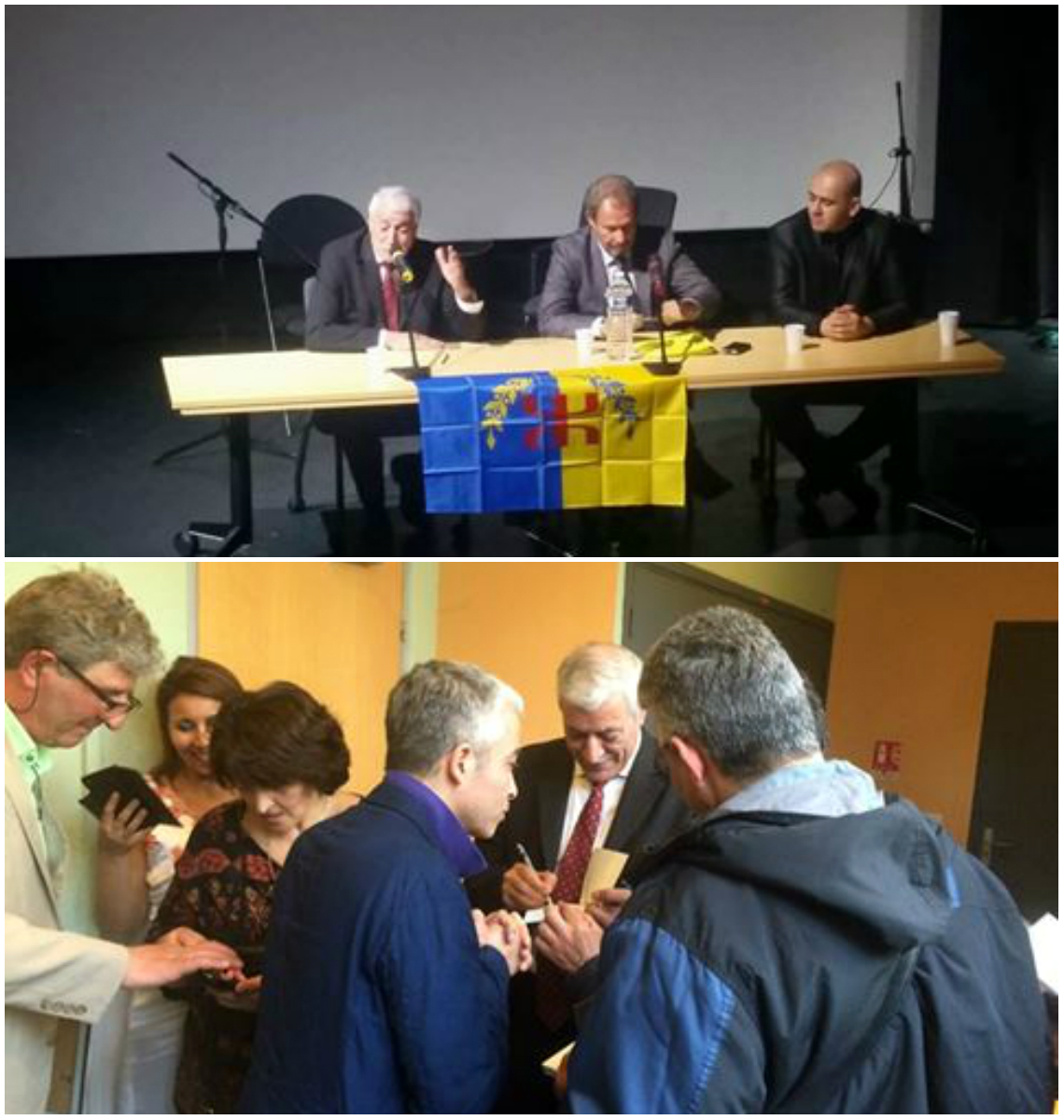 Ferhat Mehenni en conférence-débat au Countéa de Nissa