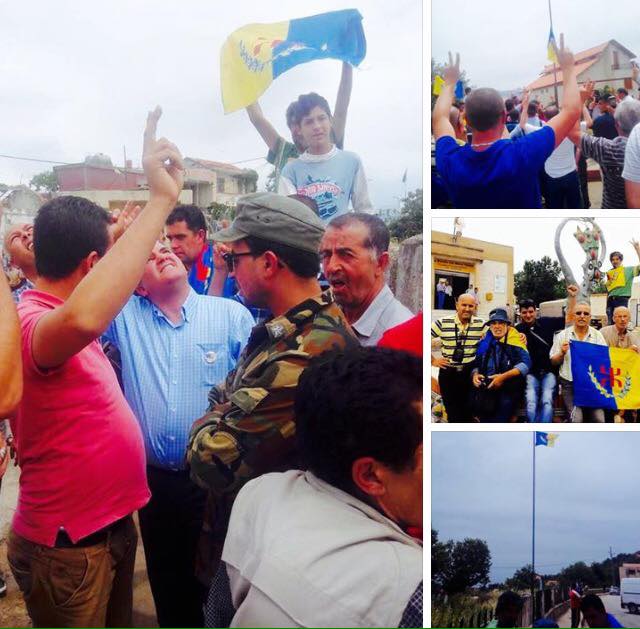Levée du drapeau kabyle à At Yanni