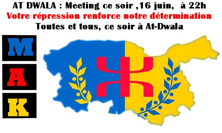 URGENT / Meeting du MAK ce soir à At-Dwala : le Mouvement souverainiste appelle à la mobilisation générale