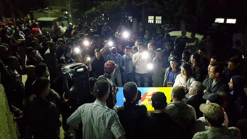 Lors de la prise de parole du président du MAK. Photo YDJ pour Siwel