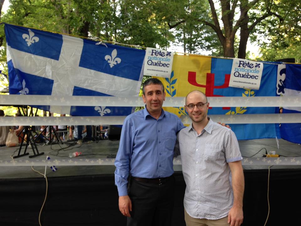 A g. Lyazid Abid (Kabylie), à d. Sol Zanetti (Québec) (PH/DR)