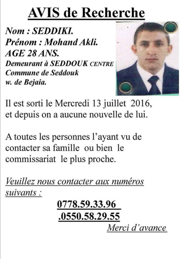 Alerte : Disparition inquiétante à Sedduq