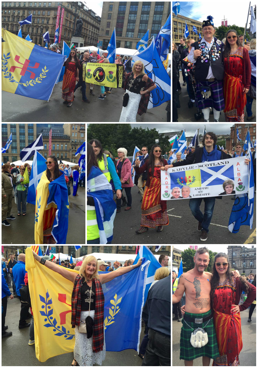 La Kabylie présente à la marche des Ecossais pour leur indépendance