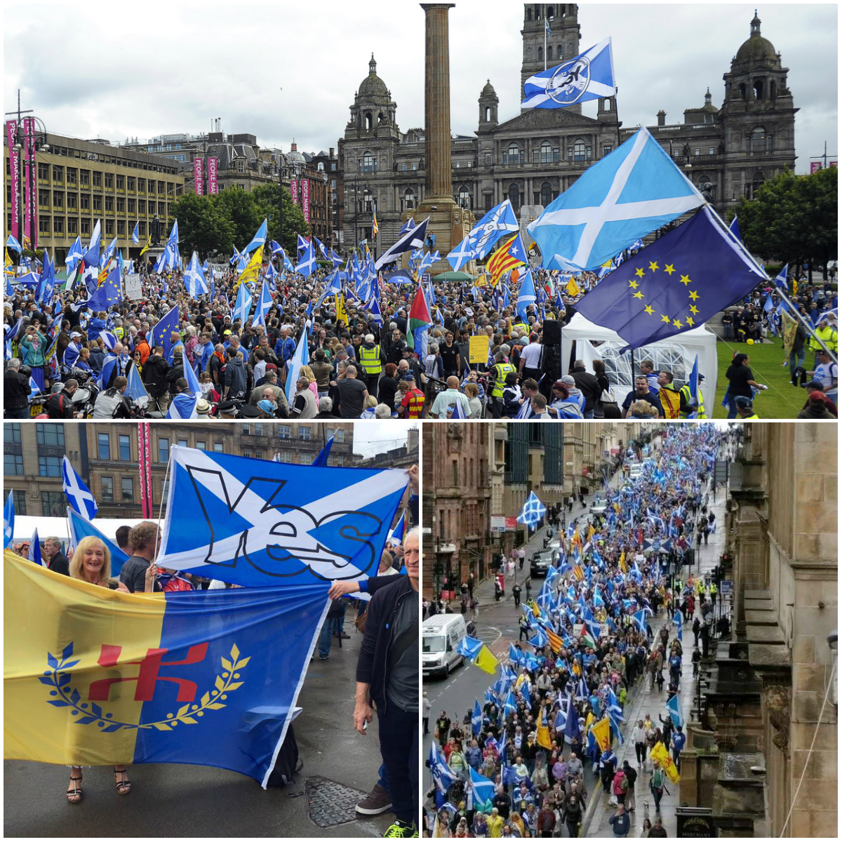 La Kabylie présente à la marche des Ecossais pour leur indépendance