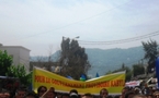 Tizi-Ouzou : une banderole du Gouvernement Provisoire Kabyle dans les gradins du stade de 1er novembre