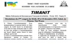 " TIMANIT ", le MAK lance son bulletin interne d'information