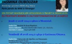 Montréal /La Porte parole du MAK à l'étranger, Yasmina Oubouzar, animera deux conférence sur le thème du 20 avril : "Du Printemps Berbère à l'Autodétermination de la Kabylie" 